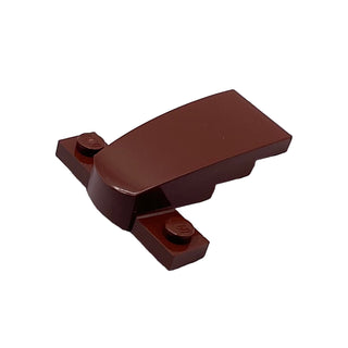 Wedge 4 x 2 x 1 1/3 with 1 x 4 Base, Part# 93589 Part LEGO® Reddish Brown