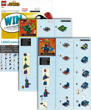 76064-Mighty Micros: Spider - Man vs. Green Goblin - INSTRUCTIONS ONLY Instructions LEGO®