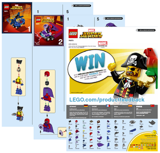 76073-Mighty Micros: Wolverine vs. Magneto - INSTRUCTIONS ONLY Instructions LEGO®