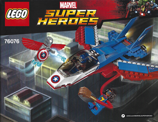 76076-Captain America Jet Pursuit - INSTRUCTIONS ONLY Instructions LEGO®
