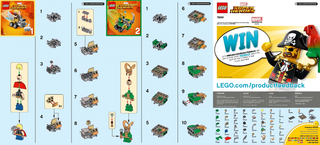 76091-Mighty Micros: Thor vs. Loki - INSTRUCTIONS ONLY Instructions LEGO®