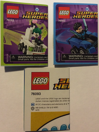 76093-Mighty Micros: Nightwing vs. The Joker - INSTRUCTIONS ONLY Instructions LEGO®