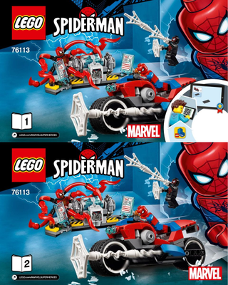 76113-Spider - Man Bike Rescue - INSTRUCTIONS ONLY Instructions LEGO®