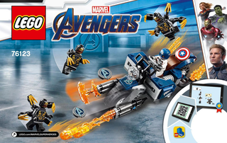76123-Captain America: Outriders Attack - INSTRUCTIONS ONLY Instructions LEGO®