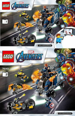 76143-Avengers Truck Take - down - INSTRUCTIONS ONLY Instructions LEGO®