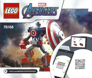 76168-Captain America Mech Armor - INSTRUCTIONS ONLY