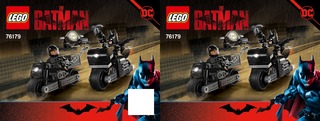 76179-Batman & Selina Kyle Motorcycle Pursuit - INSTRUCTIONS ONLY Instructions LEGO®