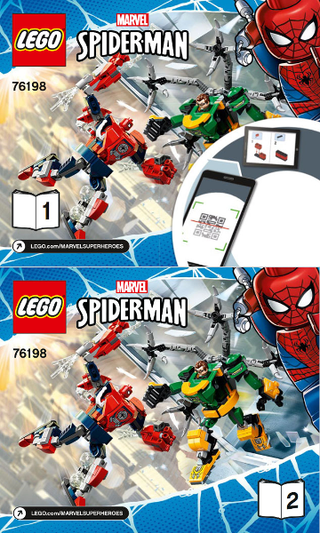 76198-Spider - Man & Doctor Octopus Mech Battle - INSTRUCTIONS ONLY