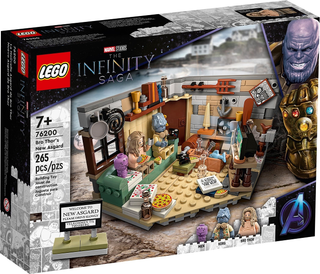 LEGO Marvel set 76200 box featuring Thor's New Asgard playset with minifigures and building pieces.