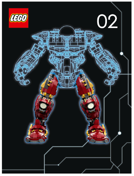 76210-Hulkbuster - INSTRUCTIONS ONLY Instructions LEGO® Slightly Used Book 2