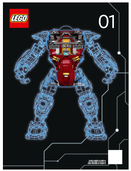 76210-Hulkbuster - INSTRUCTIONS ONLY Instructions LEGO® Slightly Used Book 1