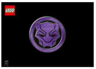 76215-Black Panther - INSTRUCTIONS ONLY Instructions LEGO® Slightly Used Book 2