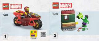 76287-Iron Man with Bike and The Hulk - INSTRUCTIONS ONLY Instructions LEGO®