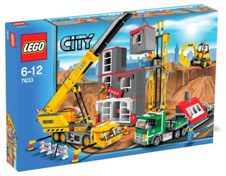 Construction Site, 7633 Building Kit LEGO® As-is, Incomplete (Read Condition Guide)