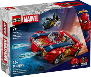 Spider-Man Car vs. Venomized Wolverine, 76336 - LEGO® Marvel Set Building Kit LEGO®