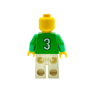 Soccer Player - Green and White Team, soc016 Minifigure LEGO®