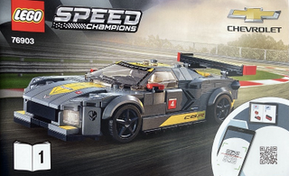 76903-Chevrolet Corvette C8.R Race Car and 1968 Chevrolet Corvette - INSTRUCTIONS ONLY Instructions LEGO® Slightly Used Book 1