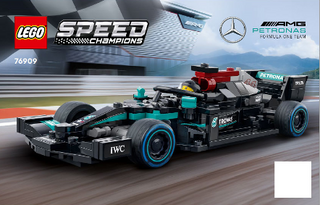 76909-Mercedes - AMG F1 W12 E Performance & Mercedes - AMG Project One - INSTRUCTIONS ONLY Instructions LEGO® Slightly Used Book 1