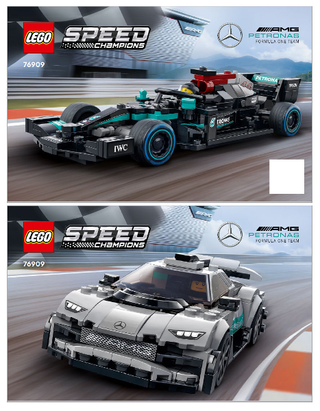 76909-Mercedes - AMG F1 W12 E Performance & Mercedes - AMG Project One - INSTRUCTIONS ONLY Instructions LEGO®