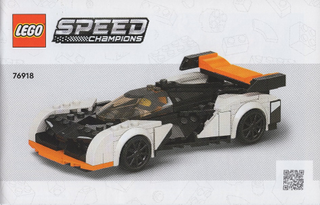 76918-McLaren Solus GT & McLaren F1 LM - INSTRUCTIONS ONLY Instructions LEGO® Slightly Used Book 1