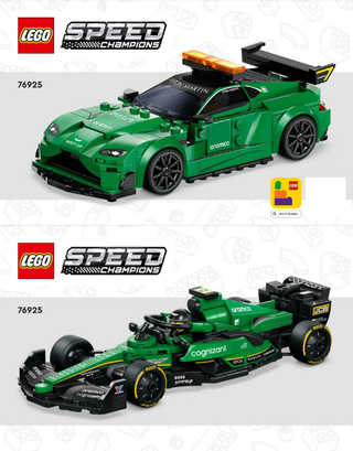 76925-Aston Martin Vantage Safety Car & AMR23 - INSTRUCTIONS ONLY Instructions LEGO®