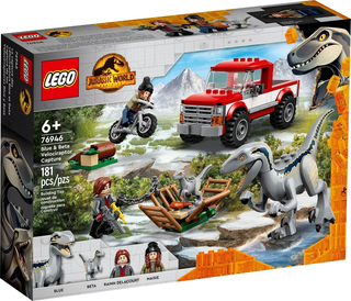 76946 - Blue & Beta Velociraptor Capture - EMPTY BOX ONLY
