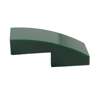 Slope, Curved 2 x 1 x 2/3, Part# 11477 Part LEGO® Dark Green 1 Part
