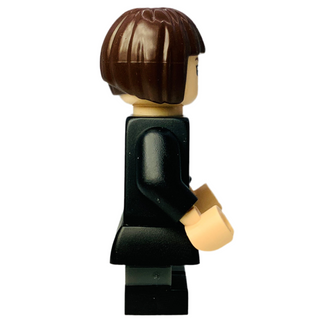 Pansy Parkinson - Slytherin Robe Clasped, Black Skirt, Black Short Legs with Dark Bluish Gray Stripes, hp492 Minifigure LEGO®