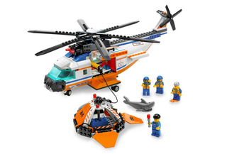 Coast Guard Helicopter & Life Raft, 7738-1 Building Kit LEGO®   