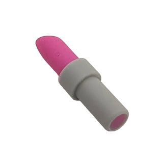 LEGO® Minifigure Utensil Lipstick with Light Bluish Gray Handle Pattern, Part# 93094pb01