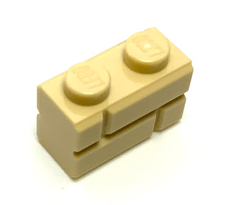 Brick, Modified 1x2 with Masonry Profile, Part# 98283 Part LEGO® Tan  