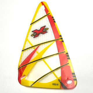 Plastic Triangle 9 x 15 Sail with Red Extreme Team Logo Pattern, Part# x772px5 Part LEGO®