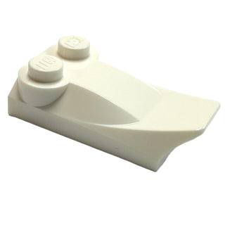 Slope, Curved 3 x 2 x 2/3 with 2 Studs, Wing End, Part# 47456 Part LEGO® White