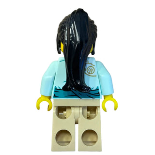 Lunar New Year Parade Participant - Female, Light Aqua Tang Jacket, hol306 - LEGO® Holiday Minifigure