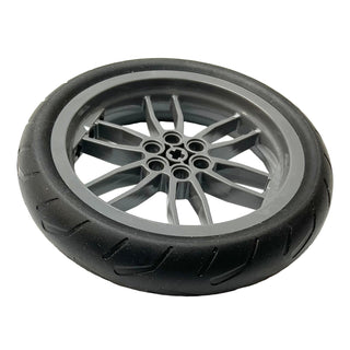 Wheel 75mm D. x 17mm Motorcycle with Black Tire 94.2mm D. x 22mm Motorcycle Racing Tread (88517 / 88516), Part# 88517c01 Part LEGO® Dark Bluish Gray