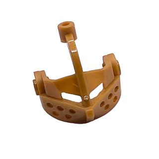 Minifigure, Visor Pointed, Part# x126 Part LEGO® Pearl Gold