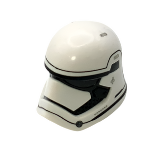 Large Figure Head Modified SW First Order Stormtrooper Pattern, Part# 24203pb02 Part LEGO® Very Good  