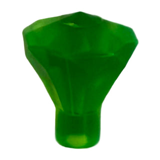 Rock 1x1 Jewel 24 Facet - Part # 30153 Part LEGO® Trans-Bright Green