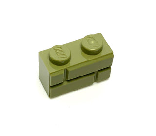 Brick, Modified 1x2 with Masonry Profile, Part# 98283 Part LEGO® Olive Green  