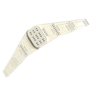 Wing Plate 16 x 56 x 2 with 6 x 10 Recessed Studs and 45 Holes, Part# 3476