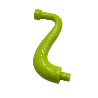 Tail / Trunk with Bar End - Long Straight Tip, Part# 80497 Part LEGO® Lime