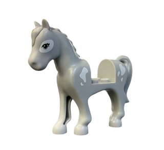 Horse Light Bluish Gray w/ Heart Spot, 93083C01PB17 LEGO® Animals LEGO®