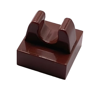 Tile, Modified 1x1 with Clip, Part# 2555 Part LEGO® Reddish Brown