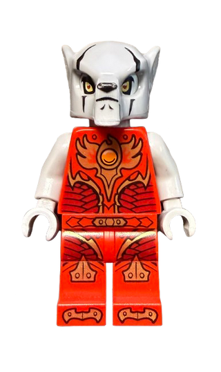 Worriz - Fire Chi, Light Bluish Gray Hands, loc146 - LEGO® LEGENDS OF CHIMA Minifigure