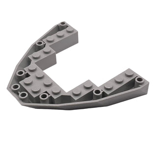 Boat, Bow Brick 8 x 10 x 1, Part# 2622 Part LEGO® Light Gray Very Good