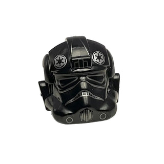 Minifigure, Headgear Helmet SW Stormtrooper Type 2, TIE Fighter Pilot Pattern, Part# 87556pb04