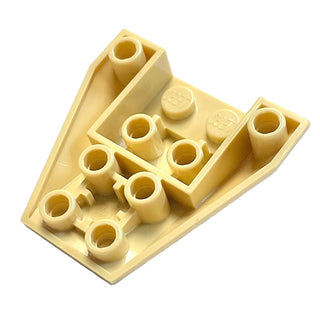 Wedge 4 x 4 Triple Inverted with Connections between 2 Studs, Part# 4855 Part LEGO® Tan