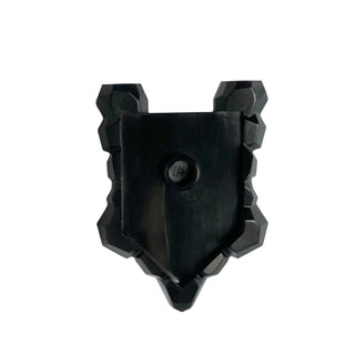 Minifigure, Shield Pentagonal with Rock Edges, Part# 22409 Part LEGO® Black