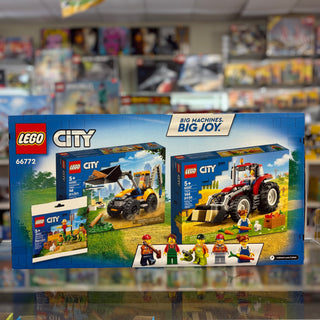 City Bundle Pack, 2 in 1 Combo Pack with Bonus Pack (Sets 30590, 60287, and 60385) - Big Wheel Gift Set, 66772 Building Kit LEGO®