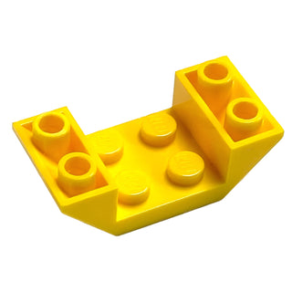 Slope, Inverted 45 4x2 Double with 2x2 Cutout, Part# 4871 Part LEGO® Yellow